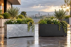 فلاور باکس گالوانیزه یا آهنی
